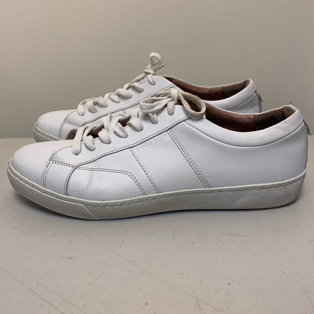 Hugo Boss White Low Top Sneakers
